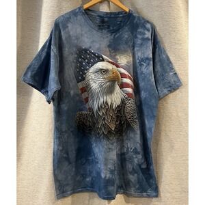 The Mountain National Eagle Center Wabasha MN T-Shirt XL Patriotic American Flag